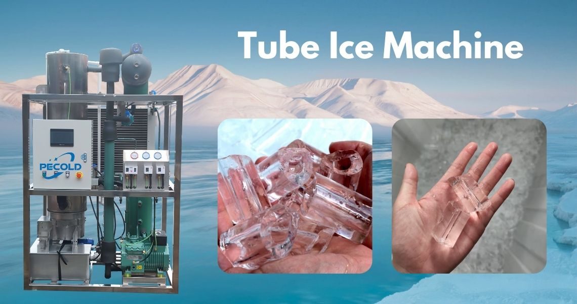 1T Air Cooling Zell Tube Ice Machine
