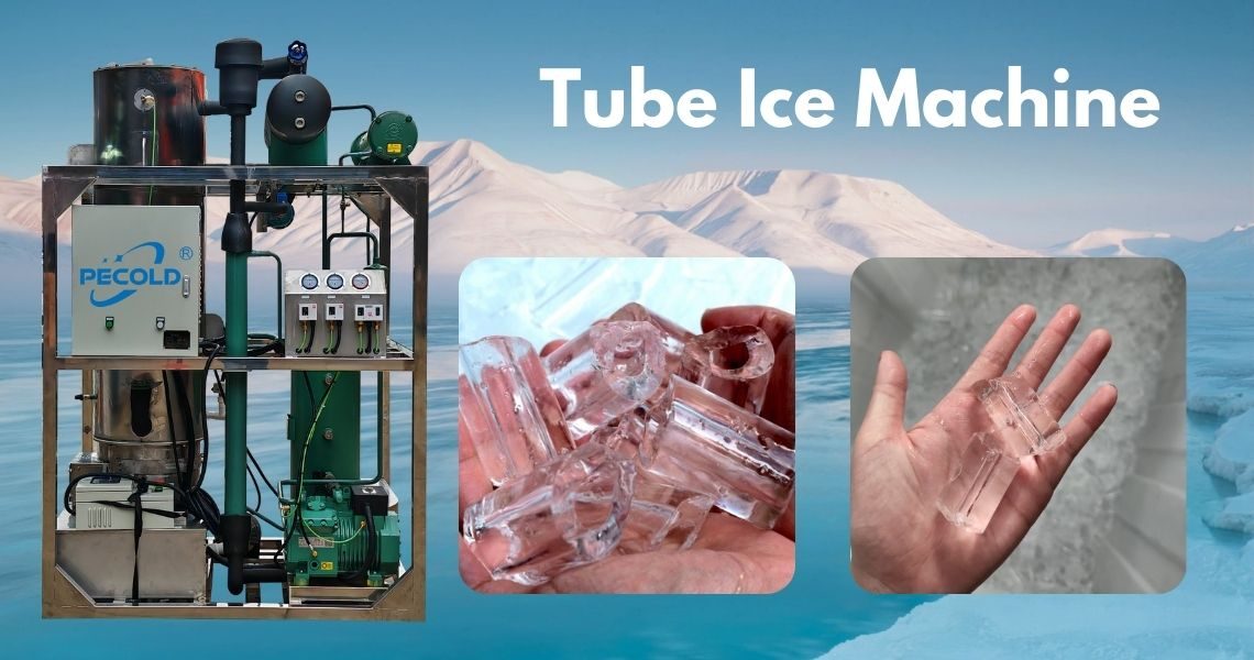 2T water cooling tube ice machine