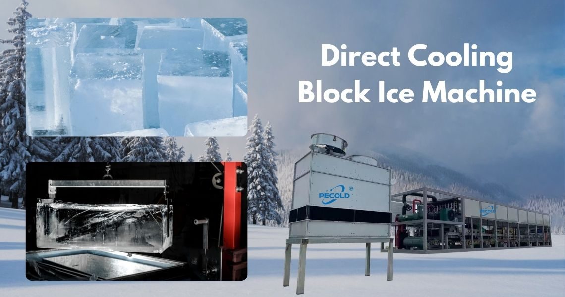 40T water cooling block ice machine