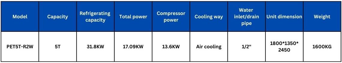 5T Air Cooling Tube Ice Machine